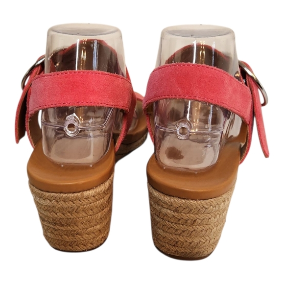 Ugg April Suede Espadrille Plaform Sandal Pink Size 9 - Picture 6 of 9
